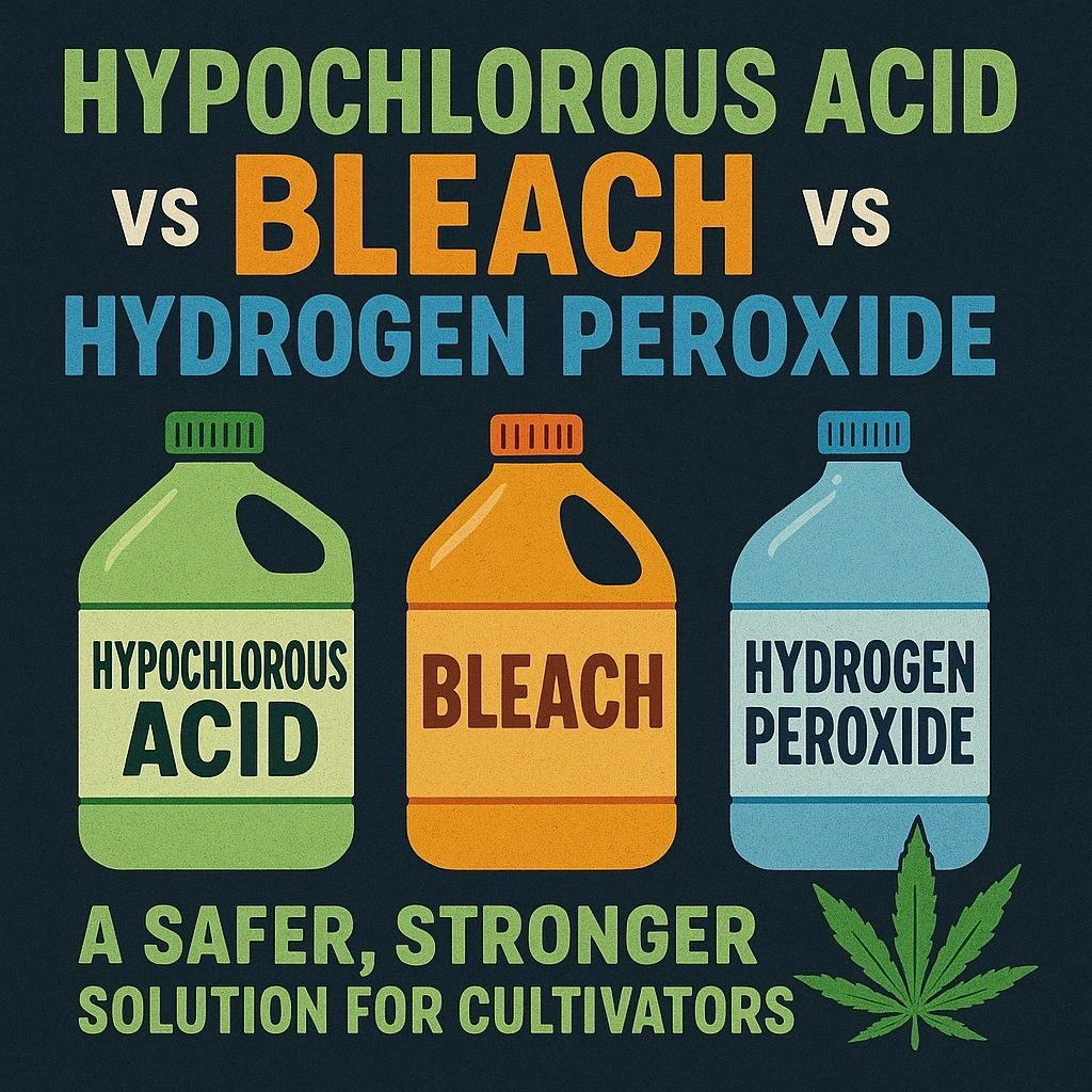 Hypochlorous Acid vs Bleach vs H2O2: A Safer, Stronger Solution 