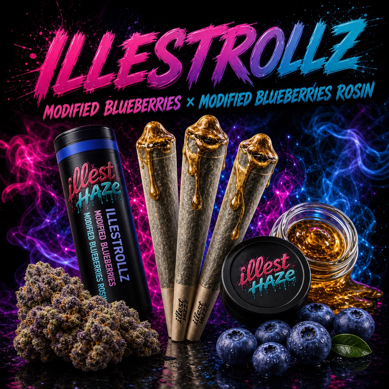 ILLESTROLLZ — Modified Blueberries × Modified Blueberries Rosin