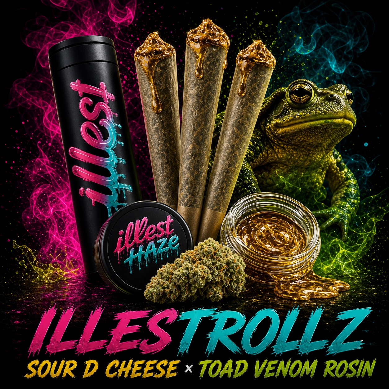 ILLESTROLLZ — Sour D Cheese × Toad Venom Rosin